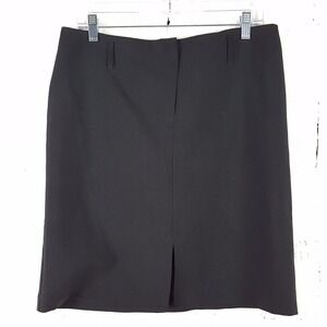 35th & 10th Womens Skirt Size 11 Black Light Weight Slit Career Wear‎